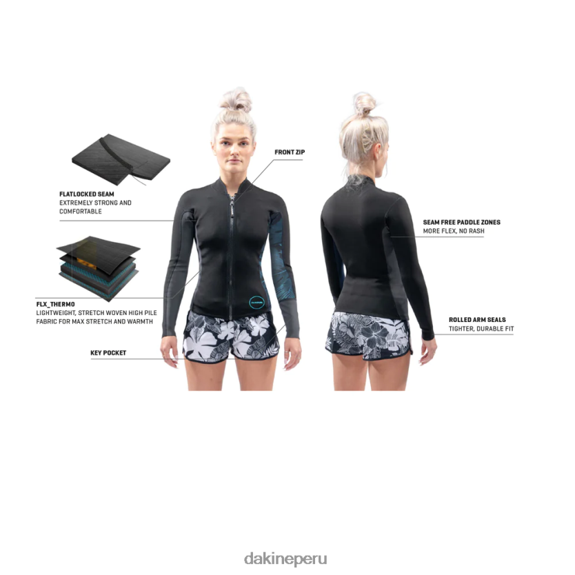 Dakine mujer chaqueta misión 1mm manga larga ropa D288F6742